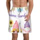 thumbnail image 1 of Fotbe Watercolor Gnome Garden Trajes de Baño Estampados para Hombre, Shorts de Verano de Secado Rápido, Ropa de Playa, Bañadores-XX-Large, 1 of 6