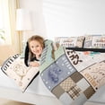 thumbnail image 5 of Manfei Cartoon Otter Twin Bedding Sets for Kids Boys and Girls, Cute Animal Print Bedding Comforter Set, Black Reversible 7-Piece, 5 of 6