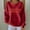 #23Red, variant on Byworldtasic Christmas Sweatshirt for Women Striped Long Sleeved Round Neck Top Loose Fit Pullover Sweatshirt