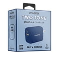 thumbnail image 3 of Liquipel Powertek 20W PD USBC and 18W USBA Dual Port Wall Block Charger, Type C Fast Charging Cube, Wall Power Adapter Plug, Two Tone Blue, 3 of 7