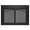 Black, variant on UniFlame "Gerri" Cabinet-style Fireplace Doors with Smoke Tempered Glass