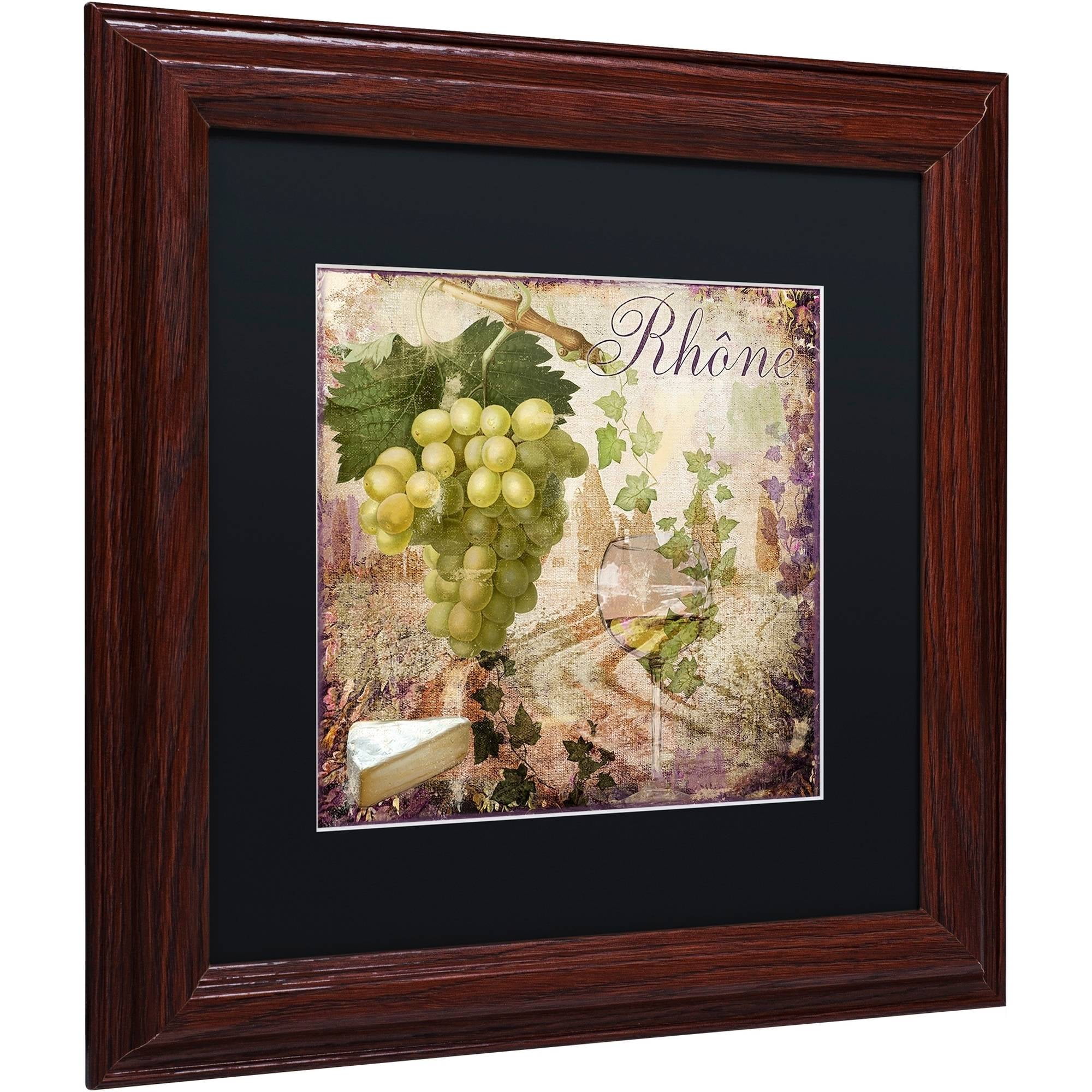 Trademark Fine Art "Wine Country VI" Canvas Art by Color Bakery Black Matte, Wood Frame