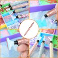 thumbnail image 1 of Cuadros Decorativos 6 accesorios de pintura de diamantes coloridos para pinturas de diamantes Hobby ( + + ) Wdftyju  embutido en tela, 1 of 3