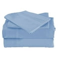thumbnail image 4 of the Season Essentials Wrinkle Free Sheet Sets with Deep Pockets & Stain Resistant, 1800 Thread Count Bamboo Based – Light Blue, Queen, 4 of 5