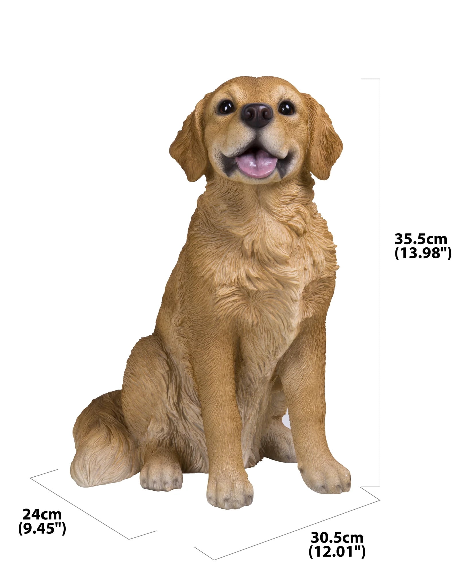 HI-LINE GIFT LTD. SITTING GOLDEN RETRIEVER STATUE