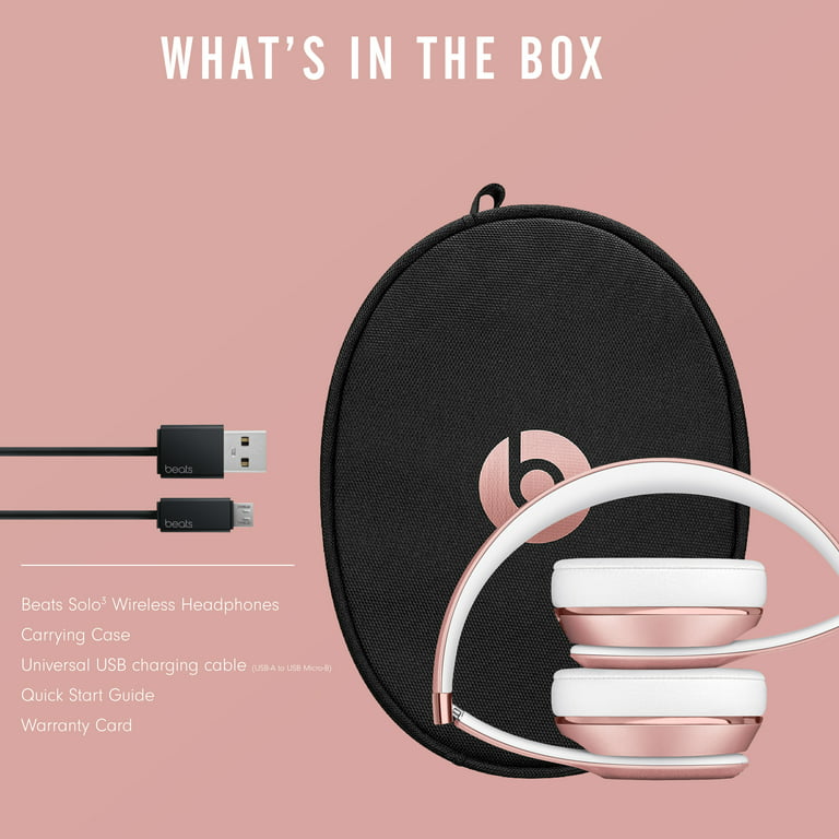 Beats Solo3 On-Ear Headphones with Apple W1 Headphone - Rose -