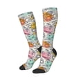 thumbnail image 2 of Balery Skull And Flowers Fun Novelty Socks Men'S Women'S Crew Socks Funny Crazy Novelty Socks Quirky And Cool Socks, 2 of 9