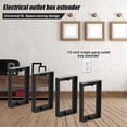 thumbnail image 2 of 4Pcs 1/2Inch Single Gang Outlet Box Extender,Electrical Outlet Extender Receptacle Extender Outlet E, 2 of 5