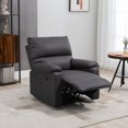 thumbnail image 2 of HOMCOM Recliner Sofa Manual Reclining Chair with Footrest for Living Room, 2 of 10