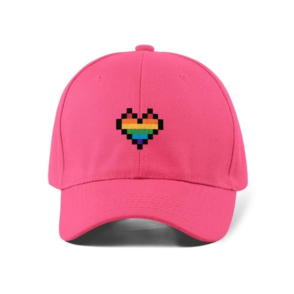 Pixelart 8bit Ainbow Heart Hat -Image by Shutterstock, Small