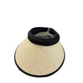 thumbnail image 1 of Sombrero de visera para mujer, sombrero de paja plegable de verano para viajes, 1 of 8