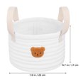 thumbnail image 3 of Contenedor de almacenamiento, cesta de oso, cesta de tela para almacenamiento, cesta para pañales, juguetes de peluche, organizador de almacenamiento, cesta para estante, 3 of 5