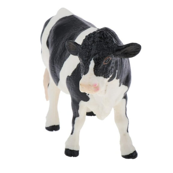 Hand Painted Cattle Cow Animal Toys Animal Playset Figures Model Ornaments Project Cake Decoration Party Supplies