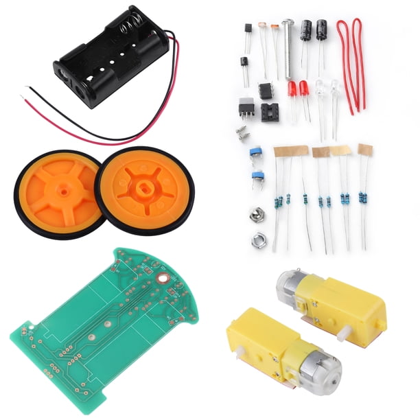 Kit De Coche De Seguimiento Inteligente, Kit De Bricolaje Para Coche DSmart De Coche Inteligente Resistente Y Fácil De Usar, Kit IY, Para La Escuela Y El Hogar YLSHRF Intelligent Tracking Smart Car