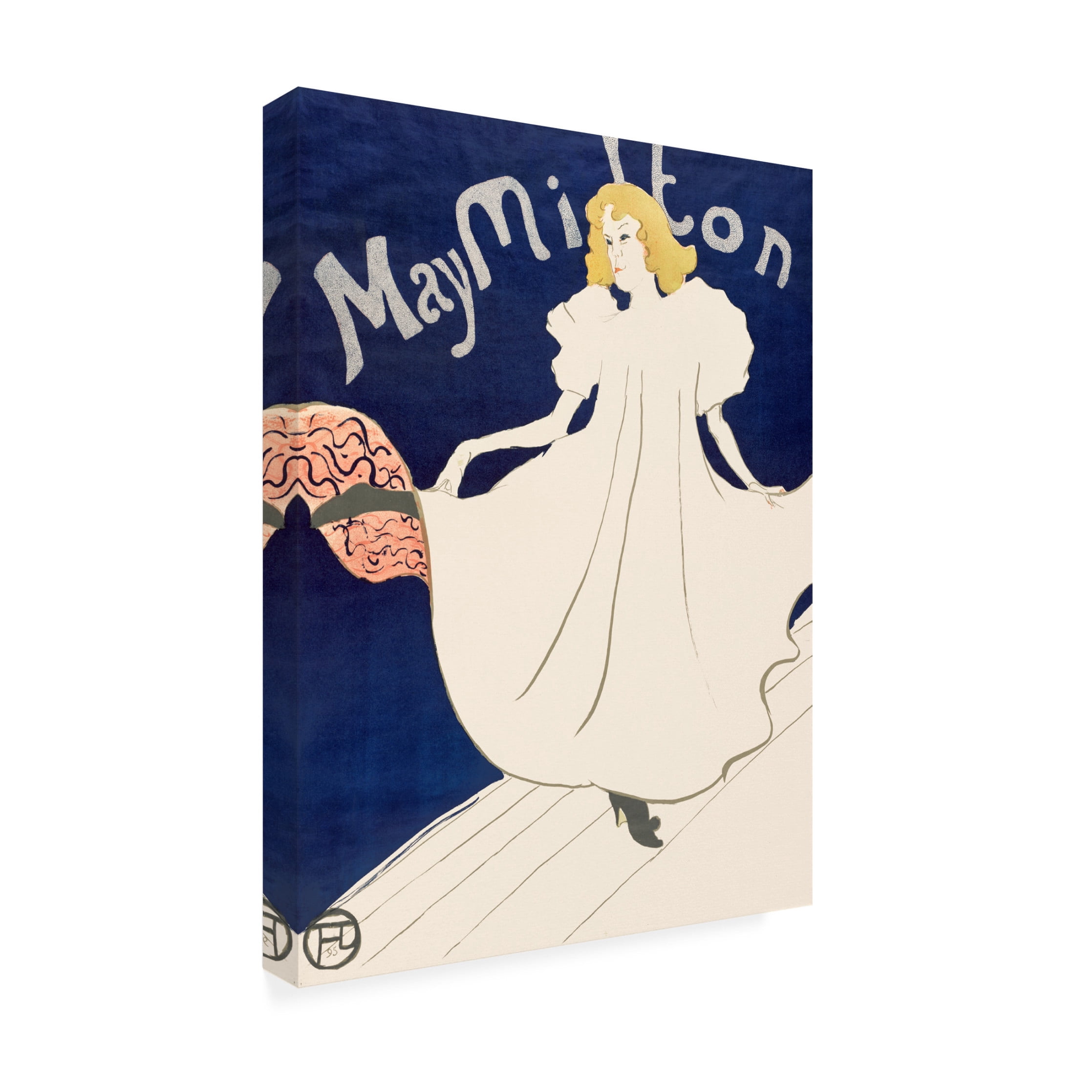 Trademark Fine Art Pictufy May Milton Poster1895 Canvas Wall Art