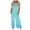 Blue, variant on IROINNID Sleeveless Jumpsuit For Women Full-Length Striped Jumpsuit Casual Wide Leg Pants Jumpsuit