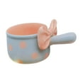 thumbnail image 3 of YWMJZEU 600ml Ceramic Soup Pot with Instant Handle Oven-Baked Rice Bowl for Cereal Chili Blue, 3 of 9