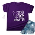 thumbnail image 1 of Fiudx Ofertas Flash Artículos En Oferta Camiseta Escolar para Mujer, Camiseta de Profesora de 100 Días, Camiseta Feliz de 100 Días, Impresión de Letras, Enseñanza, Manga Corta, 1 of 4