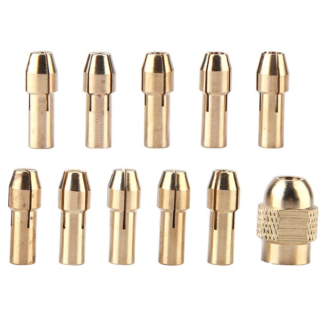 Pinza, 11 piezas Taladro de cobre de 4 mordazas Pinza de taladro eléctrico Pinza de herramienta giratoria Rendimiento probado