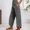 Grey, variant on Luogg Women's Casual Pants Lightweight Stretchy Elastic Waist Comfortable Pocketed Trousers For Everyday Relaxation Fashion Pants Suitable For Summer Wear Women’s Plus Size Casual Pants