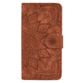 thumbnail image 4 of Allytech Galaxy A50 Wallet Case, Slim Fit Lightweight Shockproof PU Leather Mandala Embossed Folio Kickstand Bumper Protective Cards Holder Wallet Cases Covers for Samsung Galaxy A50, Brown, 4 of 13