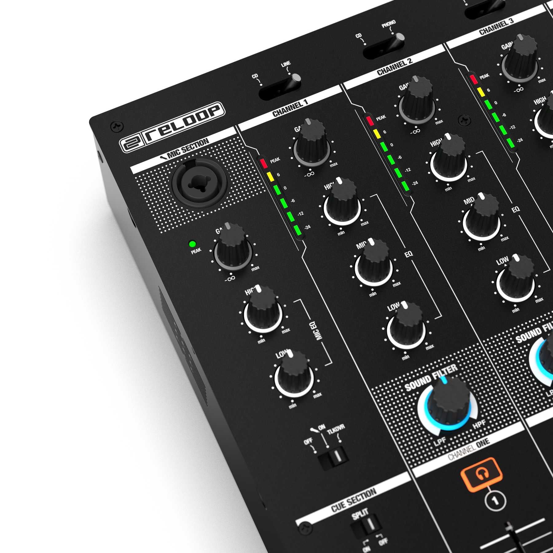 Reloop RMX-44 BT - 4 Channel Bluetooth DJ Club Mixer