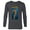 Charcoal Heather, variant on Marvel Black Panther: Wakanda Forever Enemies Call Me Namor - Long Sleeve T-Shirt for Men - Customized-White
