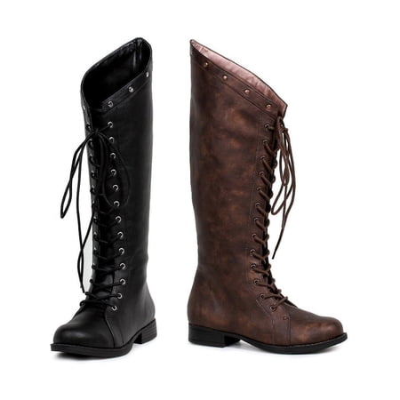 Ellie Shoes E-181-HUNTRESS 1 Inch Womens Knee High Boot 8 / Black