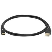 Cmple - Mini USB Cable 6ft USB A to Mini B Data Transfer USB Charging Cable 5 Pin Mini USB to USB Male to Male Cable for PC, Laptop, Car Dash Cam, Digital Camera - Black