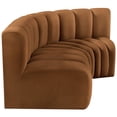 thumbnail image 5 of Meridian Furniture Arc Saddle Velvet Modular Sectional, 5 of 10
