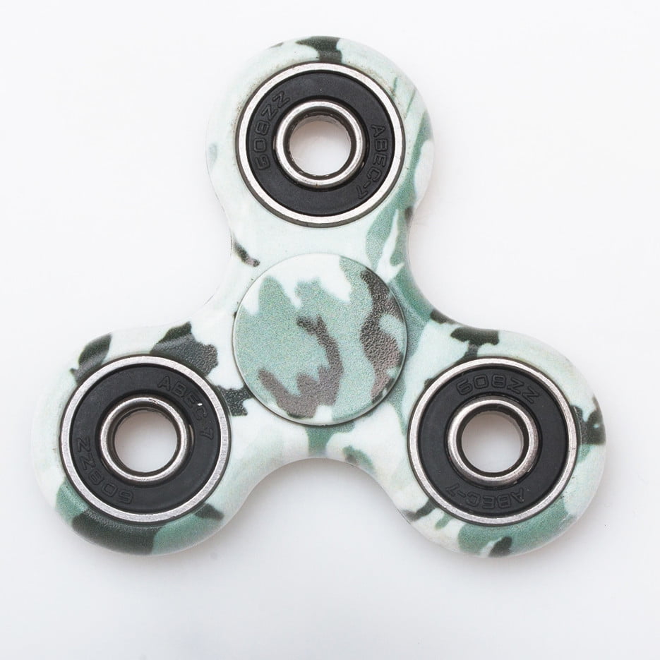 4x Camoflauge Camo Design Tri Fidget Spinner Ceramic Desk Hand Toy EDC Kids Gift 