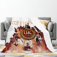 thumbnail image 2 of Manta de microfibra suave con estampado de franela de Whitesnake, ligera, esponjosa y difusa para ropa de cama, sofá o sillón, 60 x 50 pulgadas, 2 of 8
