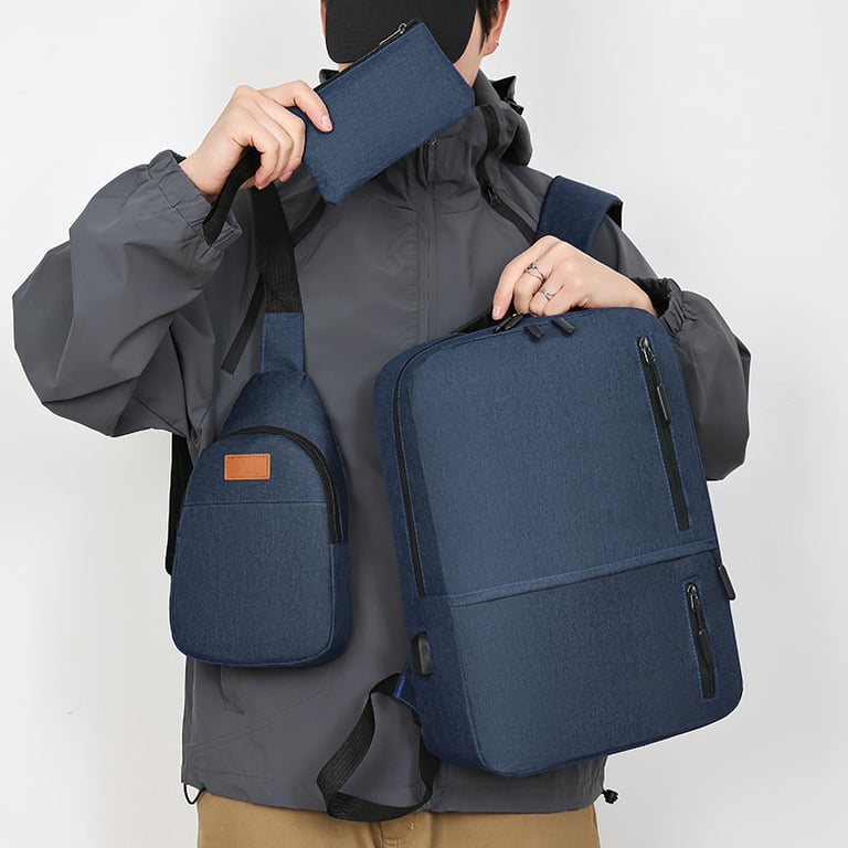 FYTPOV Laptop Backpack,Cross Body Bag and Wallet Set of 3 
