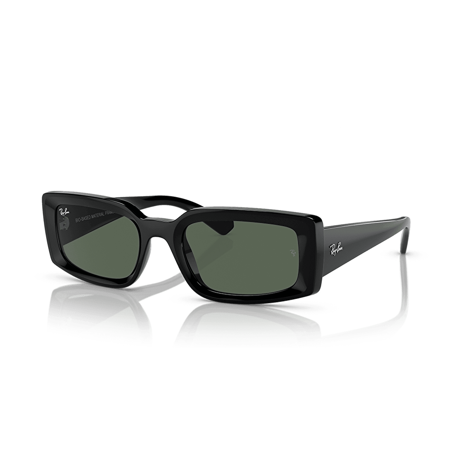 Ray-Ban Kiliane Bio Based Black Rectangular Unisex Sunglasses RB 