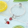 thumbnail image 4 of MULA 925 Sterling Silver DIY Charm 5A Zircon Fruit Clover Pendant fit Bracelet for Women Jewelry, 4 of 7
