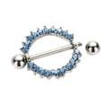 thumbnail image 3 of yingyy Rhinestone Crystal Body Nipple Barbell Piercing Rings Nipple rhinestone crystal nipple piercing ring Ring Barbell Body Piercing Jewelry Nipple Ring, 3 of 9