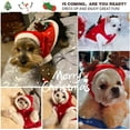 thumbnail image 4 of Dog Christmas Costumes, Pet Cold Weather Sweater Coat, Puppy Santa Claus Reindeer Outfit Winter Hoodie Warm Vest Clothes, Jumpsuit Apparel for Small Medium Dogs Cats Party Cosplay, 4 of 7