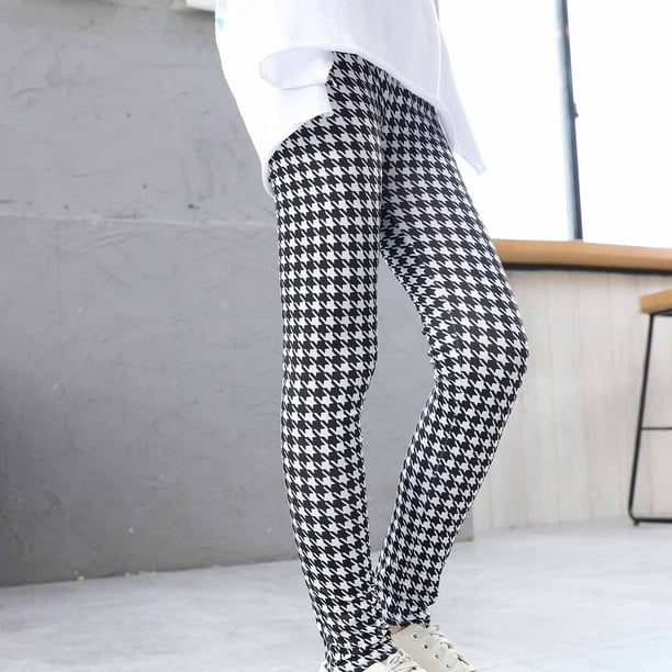 Girls Leopard Print Knit Fleece-Lined Leggings 2-Pack