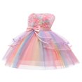 thumbnail image 2 of Robe en Tulle pour Bébé Fille, Robes de Princesse, Tutu en Dentelle pour Enfants, Robe de Fête de Mariage, Robe de Bal de Concours, Robes à Fleurs avec Nœuds, 2 of 8