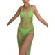 thumbnail image 3 of VISgogo Vestido de playa para mujer, cuello halter, espalda abierta, sin mangas, para bikini/traje de baño VISgogo moda, 3 of 9