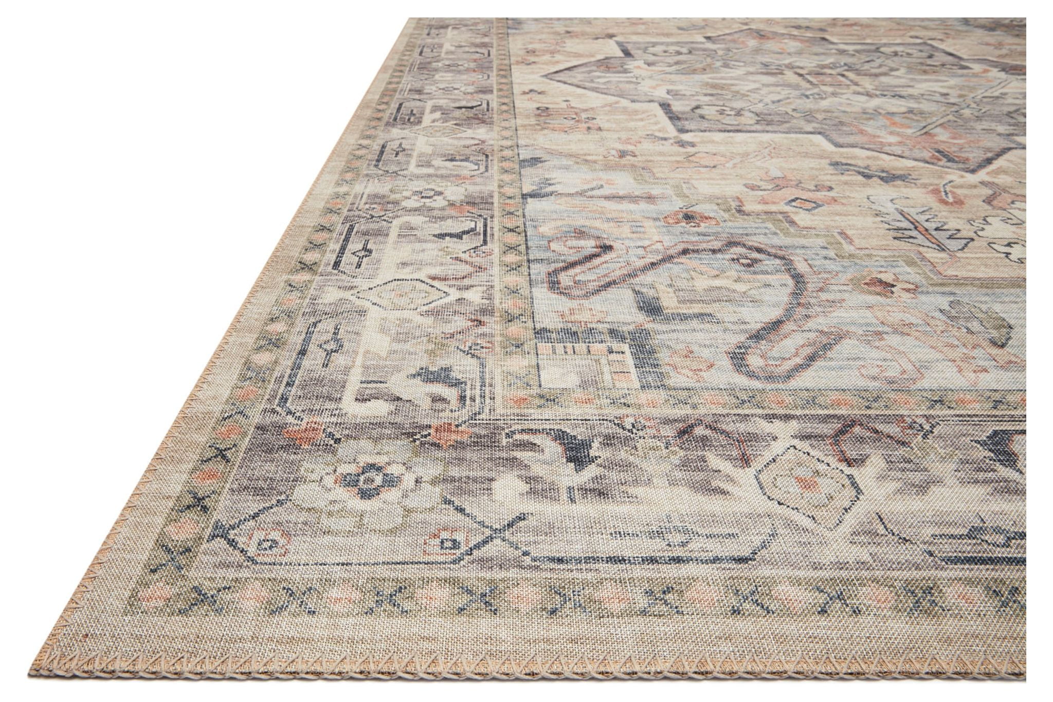 Loloi Hathaway Printed Oriental Multi / Ivory Area Rug