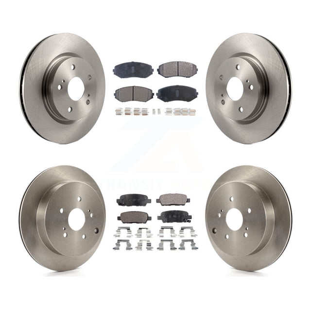 Transit Auto Front Rear Disc Brake Rotors and Ceramic Pads Kit for Car 2009-2013 Suzuki Grand Vitara K8T-101391