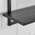 thumbnail image 2 of Danya B. Rhodes 4 Tier Modern Floating Windowsill Wall Shelf Unit with Black Metal Frame and Black MDF Shelves, 2 of 11