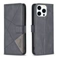 thumbnail image 2 of for iPhone 16 Pro Case Wallet Case with Card Holder [RFID Blocking] Magnetic Closure Folio Kickstand, Men's Retro Premium Shockproof PU Leather Flip Case Wallet for iPhone 16 Pro,Black, 2 of 8