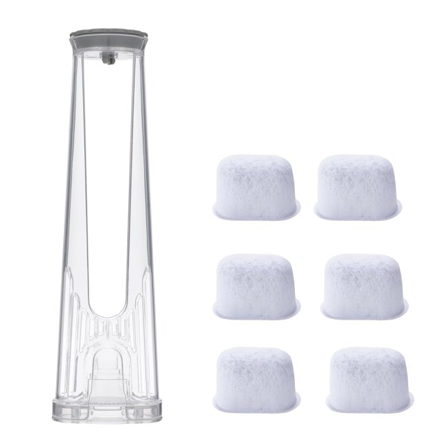 Kit de Inicio con Soporte para Filtro de Agua para Cafeteras Keurig 2.0 K-Express Essentials K-Supreme (Plus) K-Café K-Select K-Elite K-slim, Asa para Depósito de Agua con 6 Filtros