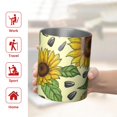 thumbnail image 5 of 12oz Coffee Tumblers Yellow Sunflower Seed Pattern Stainless Steel Vacuum Insulated Travel Tumbler Coffee Cups Mug with Lid and Straw with Cleaning Brush for Cold & Hot Drinks, 5 of 5