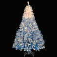 thumbnail image 6 of Resenkos 7-Ft Artificial Christmas Tree - Warm White LEDs & 8 Modes, White/Blue, 6 of 8