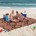 thumbnail image 5 of Extra Large Picnic Beach Blanket Waterproof Sand Proof Portable Outdoor Mat Elegant Large Flower 60x80, 5 of 9