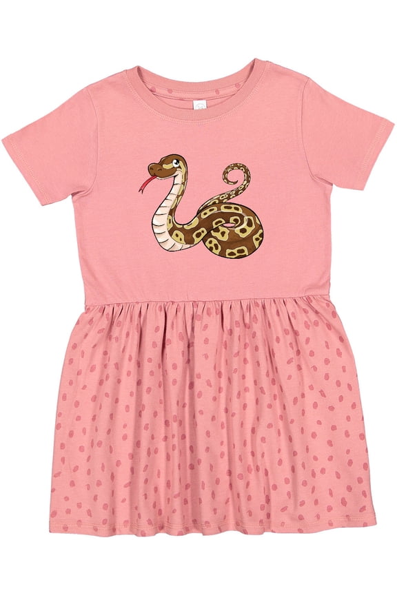 Cute and Cuddly Ball Python Snake Girls Toddler Dress