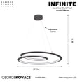 thumbnail image 6 of George Kovacs Lighting - Infinite - 60W 1 LED Pendant-59 Inches Tall and 28, 6 of 7